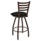 Holland Bar Stool Co 25" Swivel Counter Stool, Brnz Finish, Canter Espresso Seat X410 - alternate 3